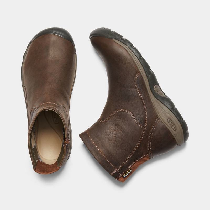 Botas Keen Mujer Colombia - Keen Presidio II Waterproof Zip Marrones (OZCYK7068)
